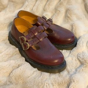 Dr. Marten’s Virginia Mary Janes in burgundy